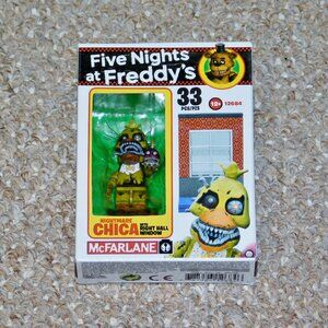 2017 McFarlane Construction Sets Five Nights at Freddy's Nightmare Chica MIB New